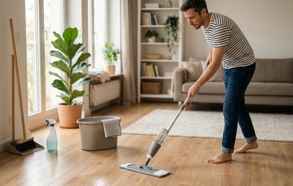 Reinigungs- und Pflegetipps für Laminatböden von Holz-Wiegand in Würzburg Teaserbild zur Reinigung und Pflege von Laminatböden bei Holz-Wiegand in Würzburg