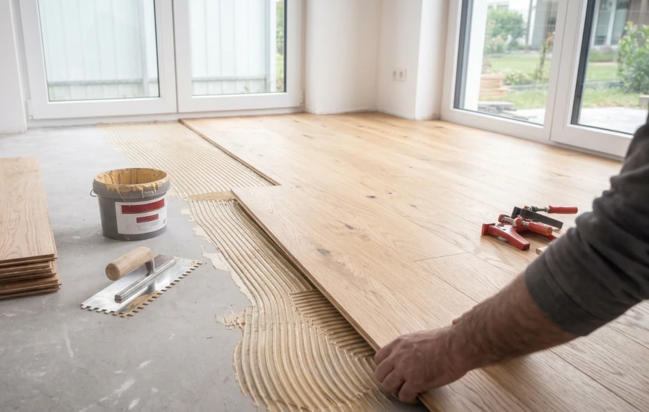 Massivholzdielen verlegen mit Holz-Wiegand in Würzburg Teaserbild zum Thema Massivholzdielen verlegen mit Holz-Wiegand in Würzburg